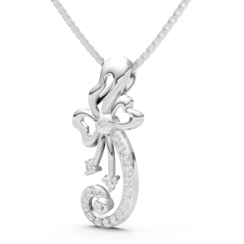 Gemstones Ribbon Pendant