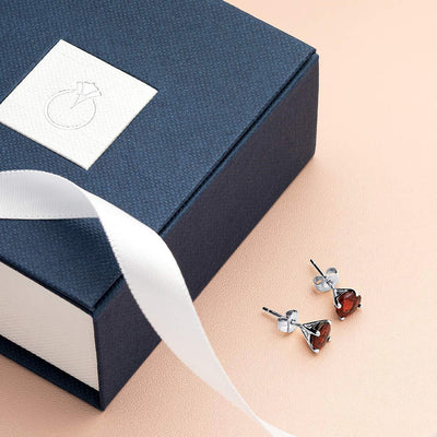 14K Gold Round Solitaire Stud Earrings