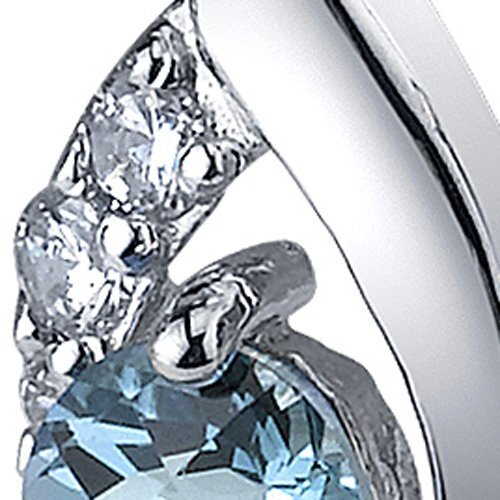 Princess cut gemstone solitaire stud 925 sterling silver earnings - created blue sapphire - sterling silver