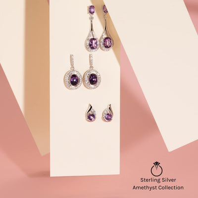 Princess cut gemstone solitaire stud 925 sterling silver earnings - created blue sapphire - sterling silver