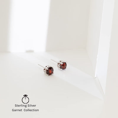 Princess cut gemstone solitaire stud sterling silver earnings - created blue sapphire - sterling silver