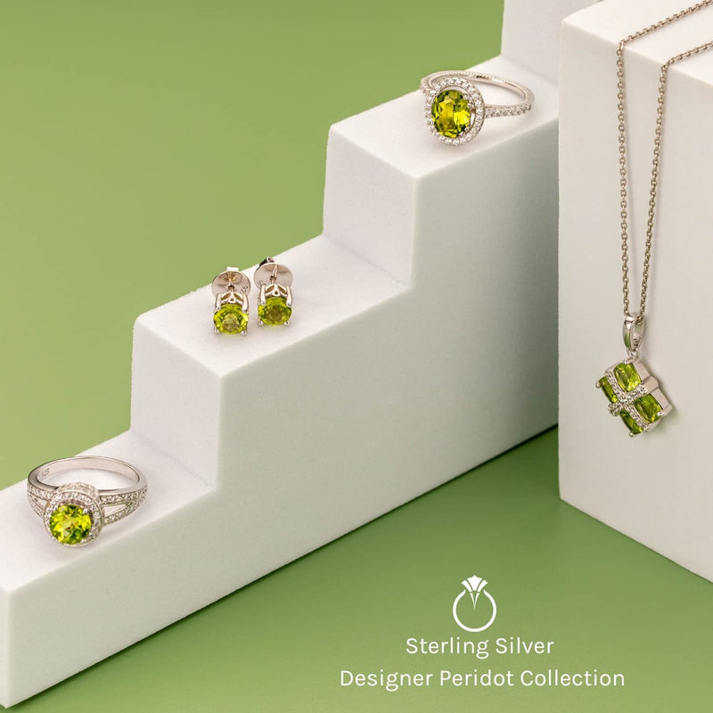 Princess Cut Gemstone Solitaire Stud 925 Sterling Silver Earrings