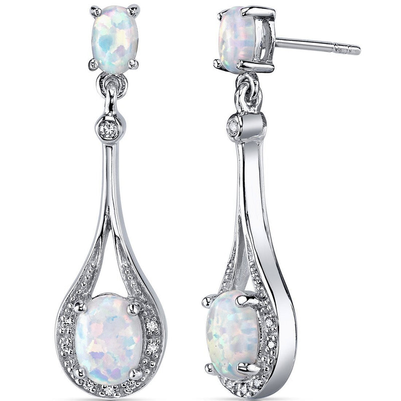 Princess cut gemstone solitaire stud sterling silver earnings - created blue sapphire - sterling silver