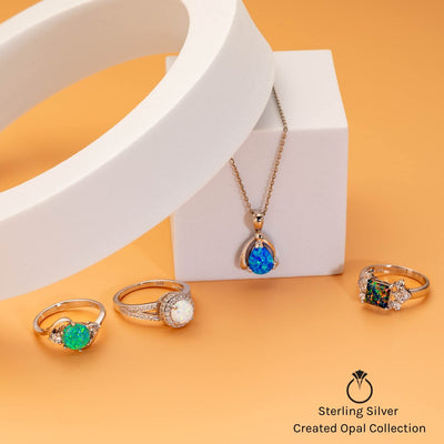 Princess cut gemstone solitaire stud sterling silver earnings - created blue sapphire - sterling silver