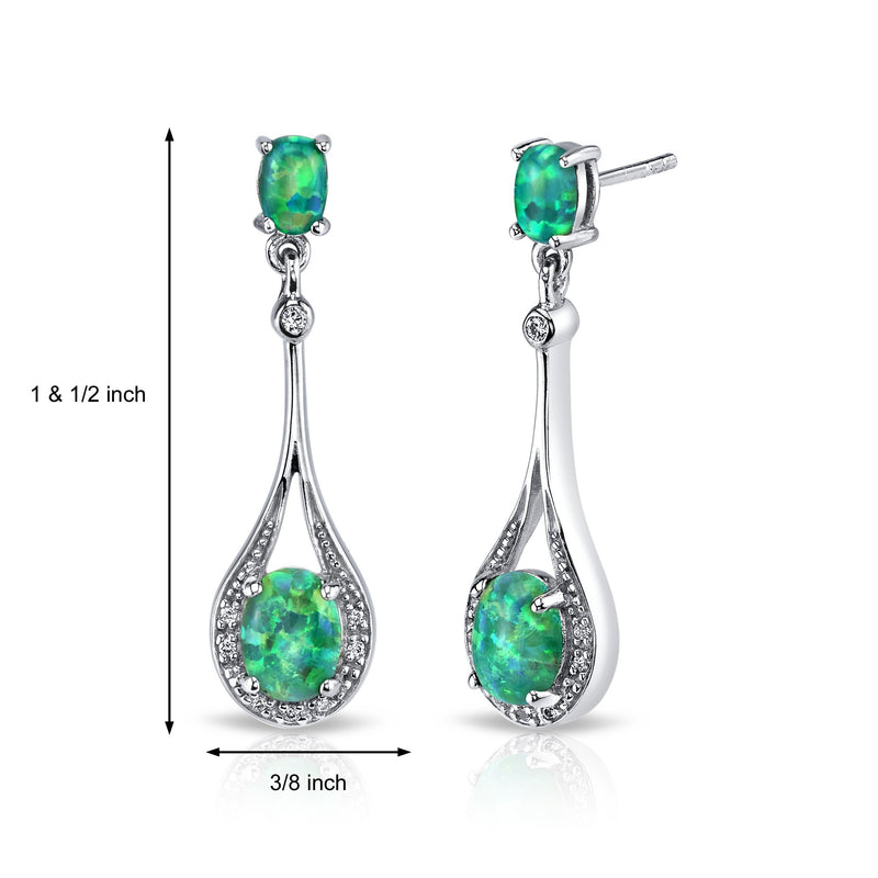 Princess cut gemstone solitaire stud sterling silver earnings - created blue sapphire - sterling silver