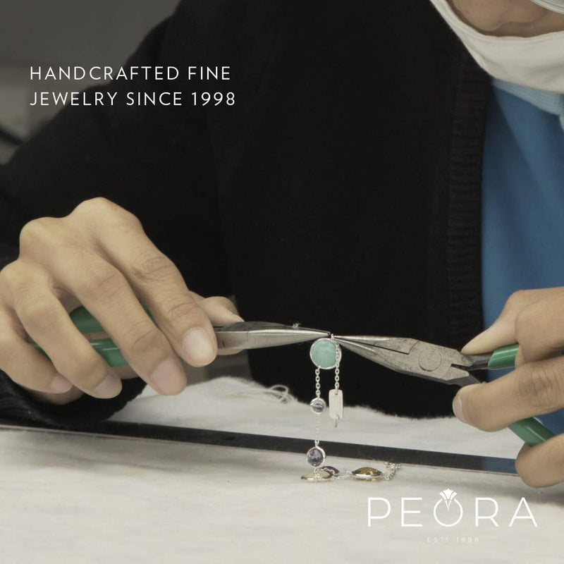 Princess cut gemstone solitaire stud sterling silver earnings - created blue sapphire - sterling silver