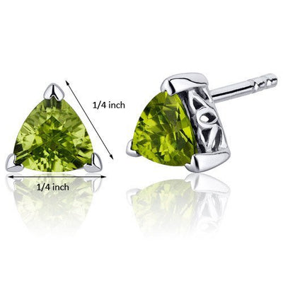 Princess cut gemstone solitaire stud 925 sterling silver earnings - created blue sapphire - sterling silver