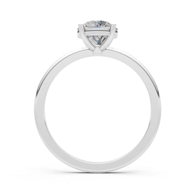 Classic Cathedral Solitaire Gemstone Engagement Ring, 1 Ctw