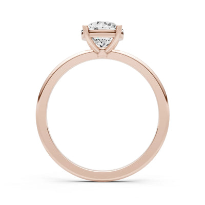 Classic Cathedral Solitaire Gemstone Engagement Ring