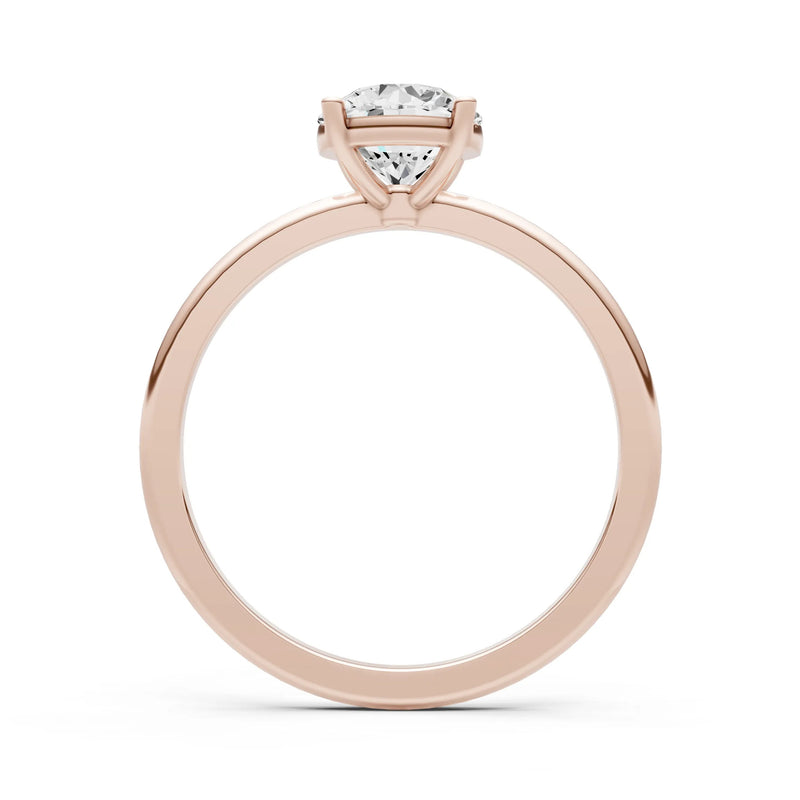 Classic Cathedral Solitaire Gemstone Engagement Ring