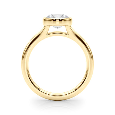 Ring for in 14K ROSE GOLD with 1 ct Synthetic LAB GROWN DIAMOND E Round VS1 - 4