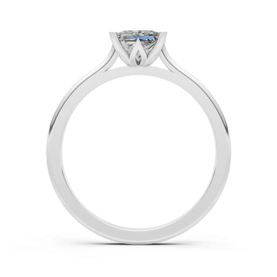 10k Yellow Gold Princess-Cut Solitaire Diamond Engagement Ring