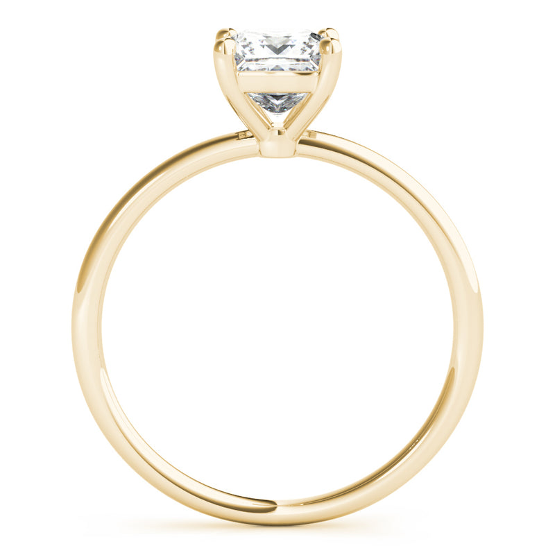 Peora Solid 10k Yellow Gold Ring - 1 Ct Lab Grown Diamond for ; Cut Promise, Engagement or Anniversary Ring, Jewelry Gift, w/Jewelry Box