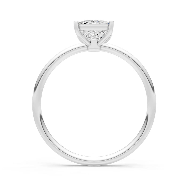 CVD Princess Cut 6mm 4 Prong Princess Cut Basket Classic Solitaire Engagement Ring