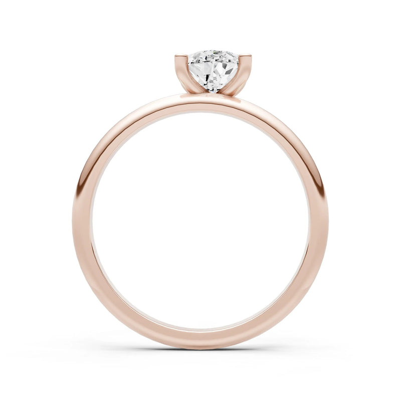 Prong Pear Shape Lab Grown Diamond Solitaire Engagement Gold Ring