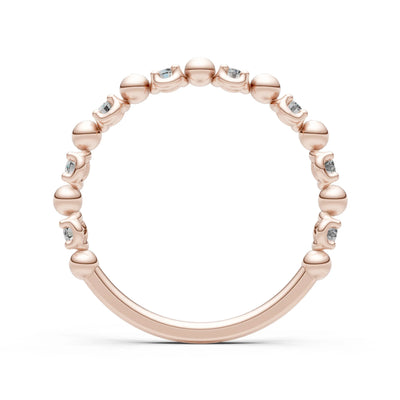 Beaded Gemstone Stacking Ring