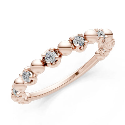 Beaded Gemstone Stacking Ring