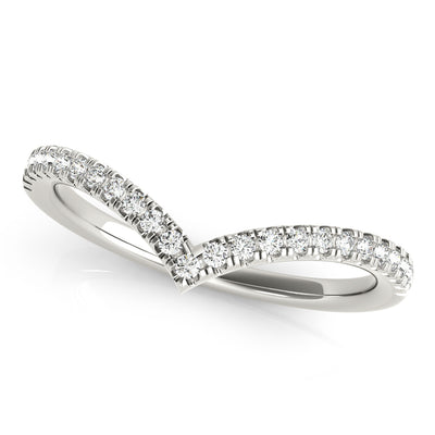 Classic Chevron Lab Grown Diamond Wedding Ring