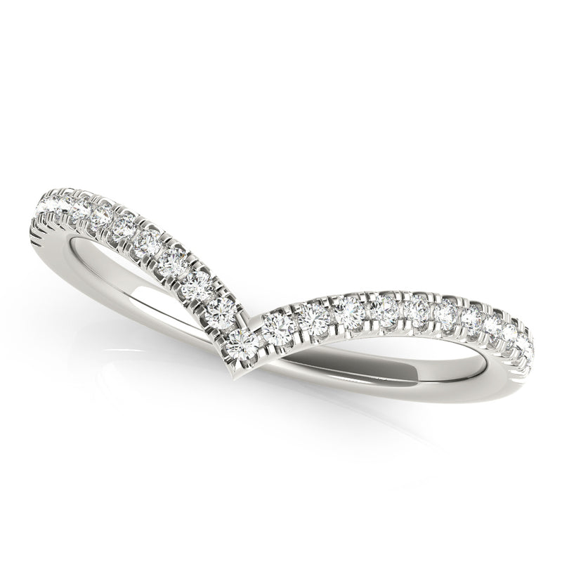 Classic Chevron Lab Grown Diamond Wedding Ring