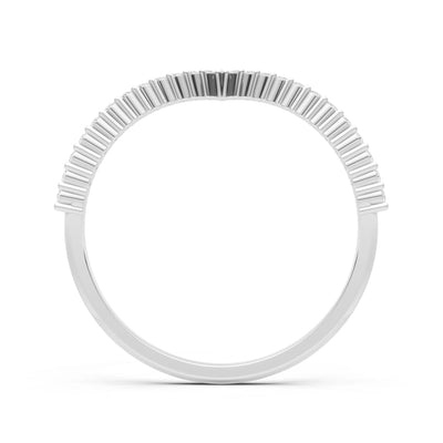 Classic Chevron Lab Grown Diamond Wedding Ring