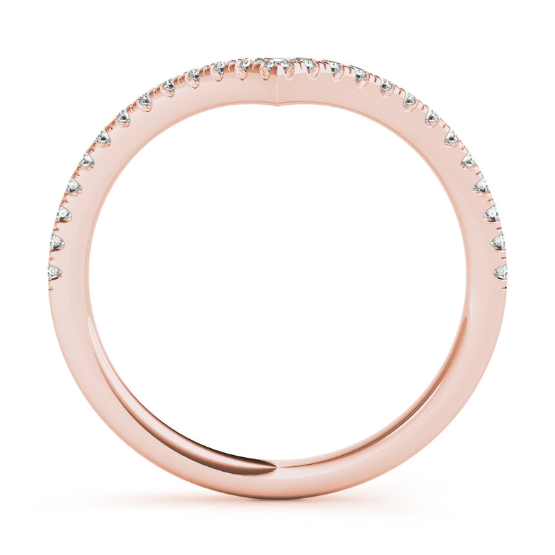 Classic Chevron Lab Grown Diamond Wedding Ring