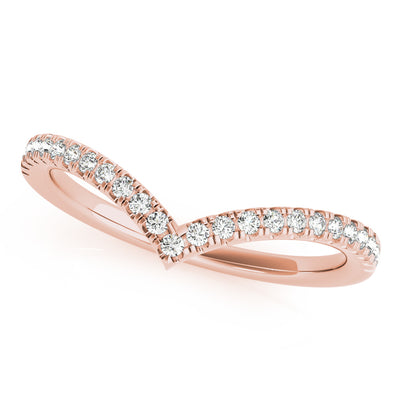 Classic Chevron Lab Grown Diamond Wedding Ring