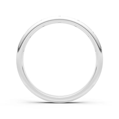 Diamond Flush Set Stacking Wedding Ring