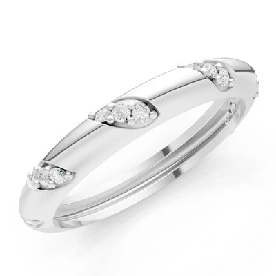 Diamond Wrap Stacking Ring