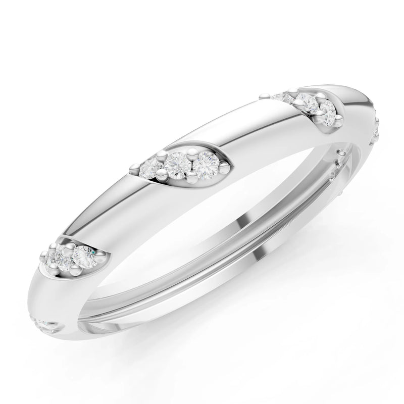 Diamond Wrap Stacking Ring