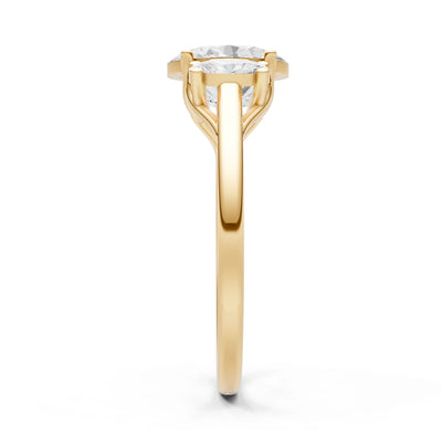 Diamond Three Oval Cut Stone Ring