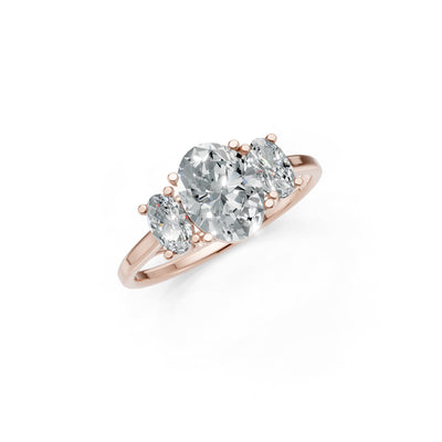 Oval Three Stone Ring