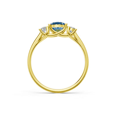 Oval Three Stone Ring