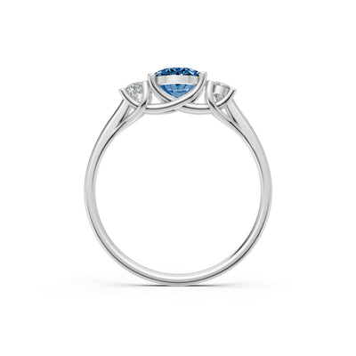 Oval Three Stone Ring