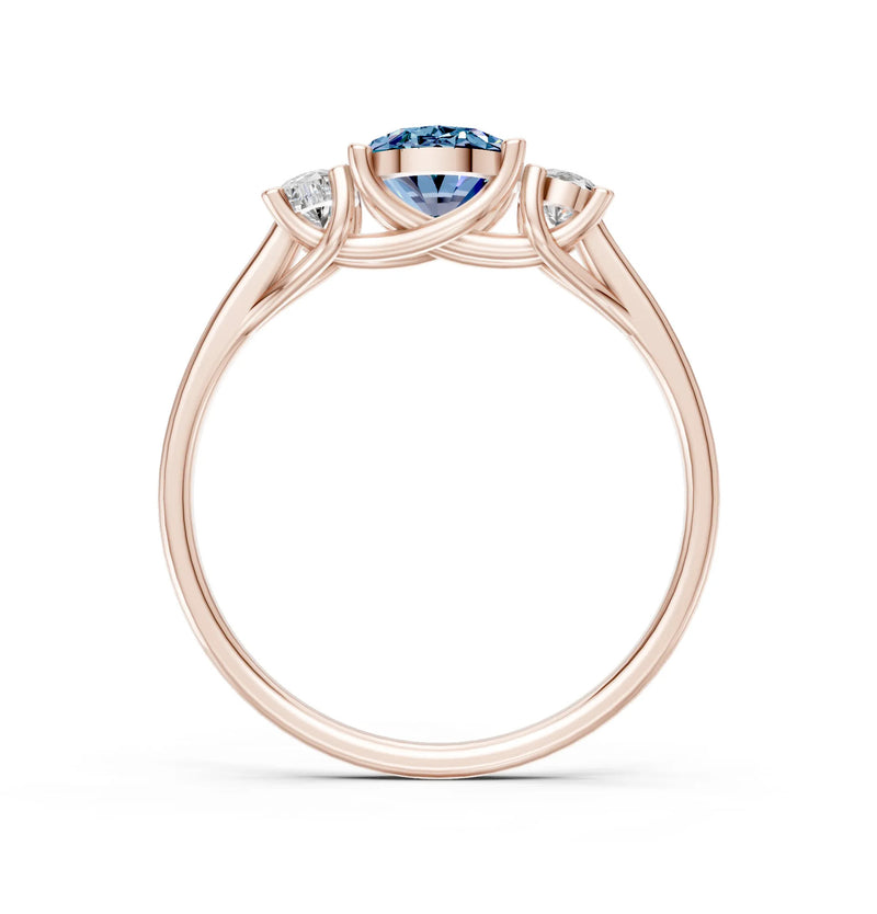 Oval Three Stone Ring