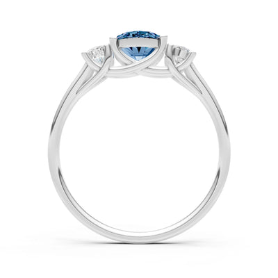 Alexandrite Three Oval Cut Stone Ring