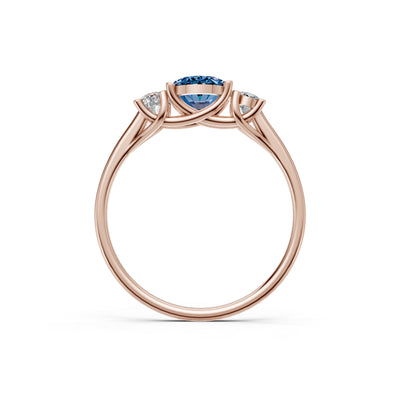 Oval Three Stone Ring