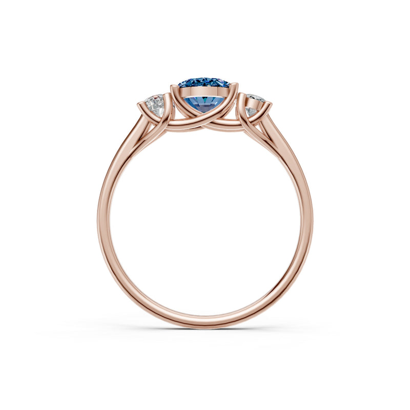 Oval Three Stone Ring
