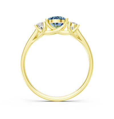 Oval Three Stone Ring