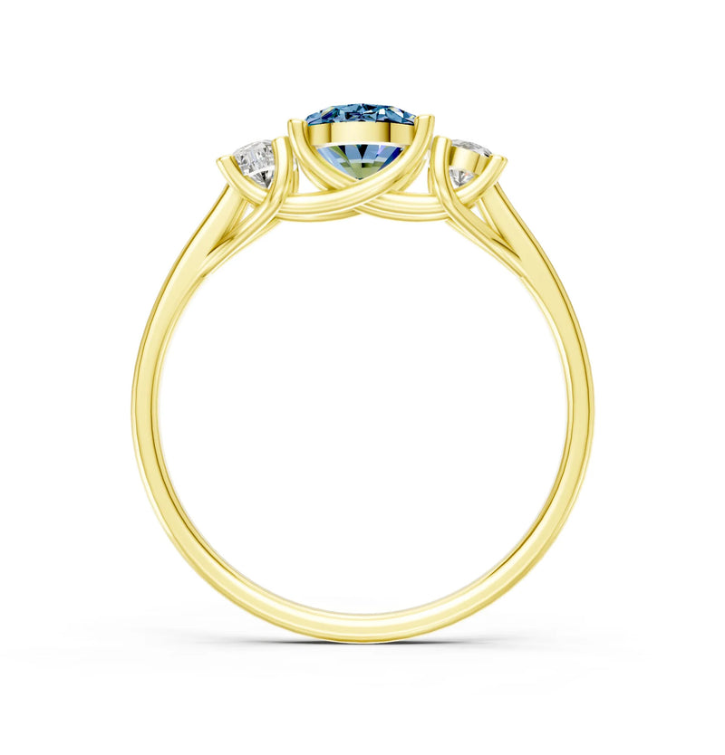 Oval Three Stone Ring
