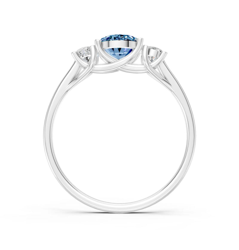 Oval Three Stone Ring