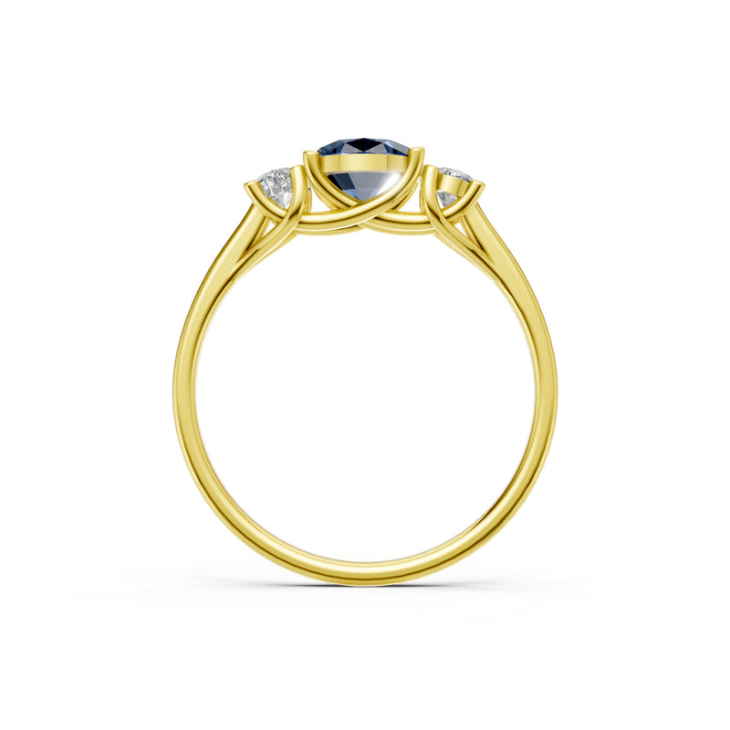 Oval Three Stone Ring