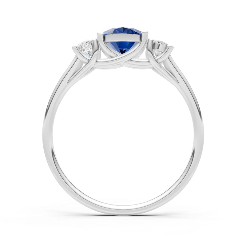 Oval Three Stone Ring