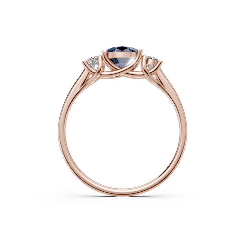 Oval Three Stone Ring