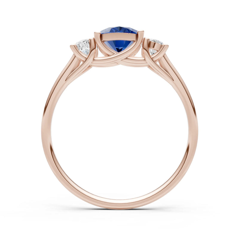Oval Three Stone Ring
