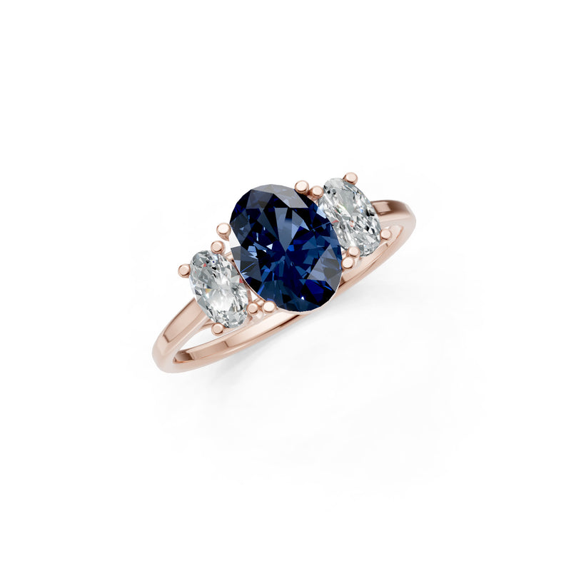 Oval Three Stone Ring