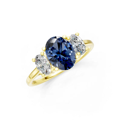 Oval Three Stone Ring