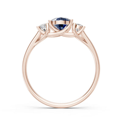 Oval Three Stone Ring