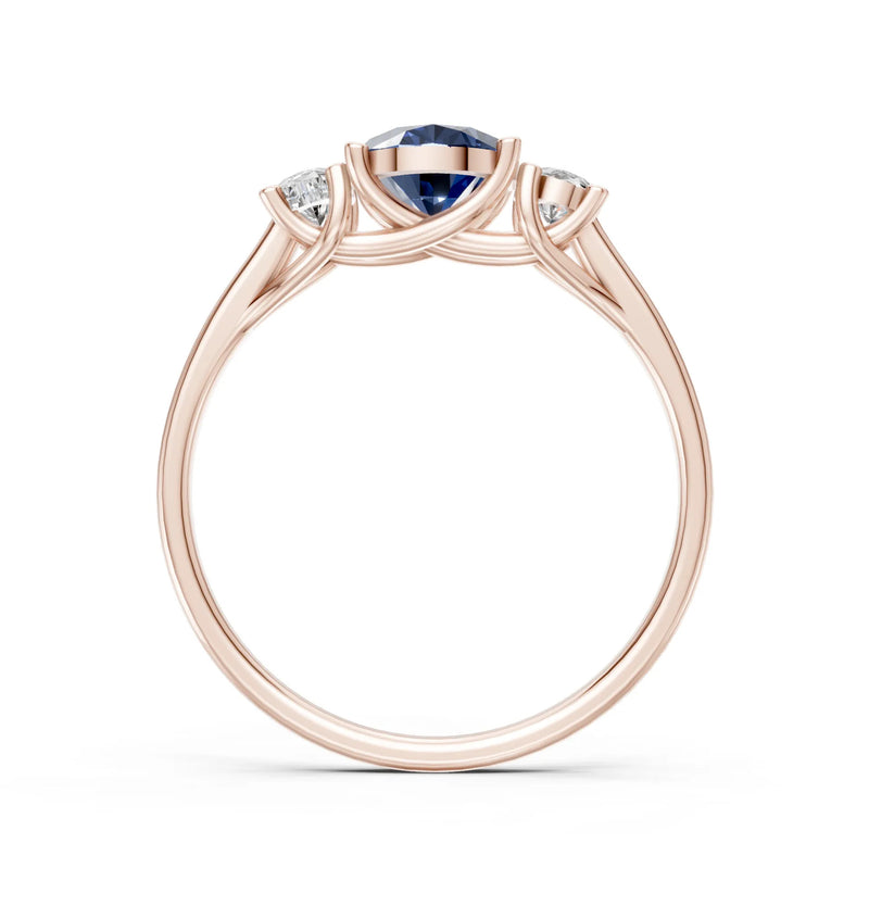 Oval Three Stone Ring