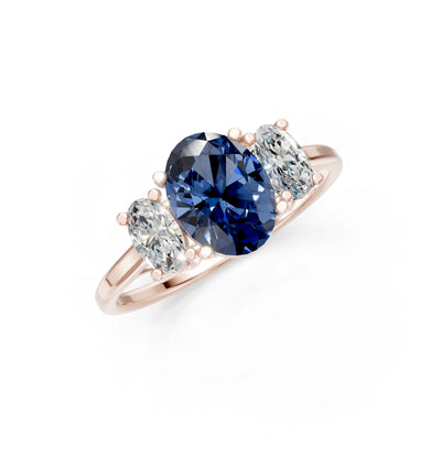 Oval Three Stone Ring
