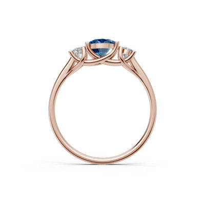 Oval Three Stone Ring